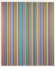 Bali Bridget Riley print in 11 x 14 inch mount ready to frame SUPERB