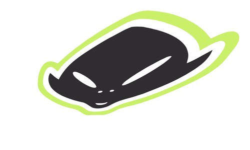 Ufo alien decal stickers - ufo,