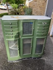 Vintage Industrial Furniture French Dentist Cabinet Medical Rare Apothecary