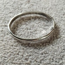 VINTAGE 1909 CHARLES HORNER SILVER Child's BANGLE, Chester Hallmark 