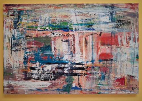 Beautiful large abstract oil - beautiful,