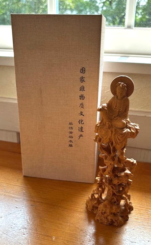 Japanese vintage wood carving - wood,