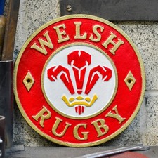 'Welsh Rugby' Cast Iron Sport