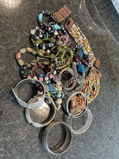 2kg Costume Jewellery Joblot Bracelets Repair /crafting Resell Some Broken #3
