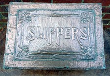 Antique Newlyn copper slipper