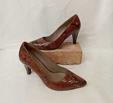 Tommy Hilfiger Snake Print High Heel Shoes Size EU37 1/2