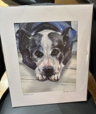 NEW Staffie Love Dog Fine Art