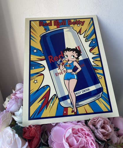 Betty boop red bull metal - boop, sign
