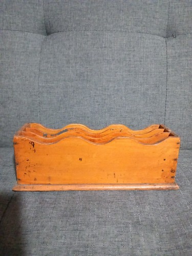 Antique wooden letter - wooden, holder