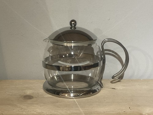 Cafetiere glass and chrome - cafetiere,