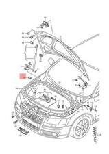 Genuine Seal Left AUDI A3 Cabriolet S3 Sportback Lim. Quattro. Rs3 8P0823721C