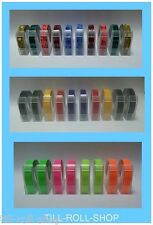 Dymo Compatible 9mm Embossing Tape - Various Colours, Designs and Quantities