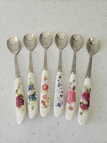 Set floral ceramic handle - 6,