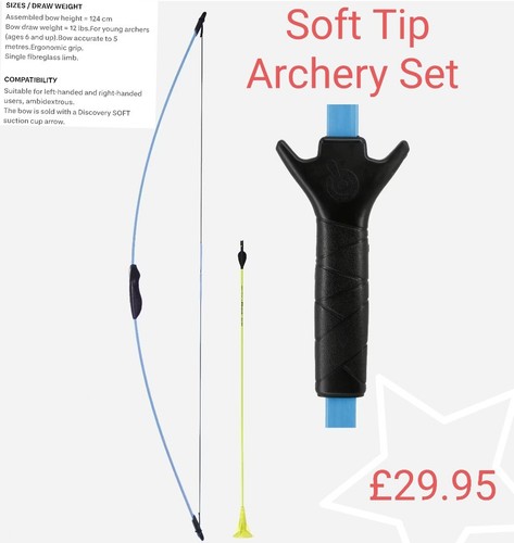 Soft tip archery set with - soft,