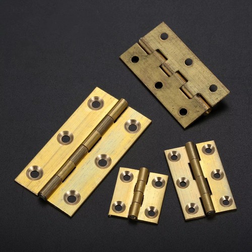 Pack brass cabinet hinges - brass,