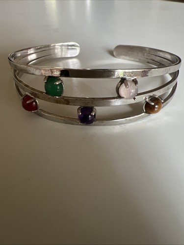 Danish silver bangle with - silver,