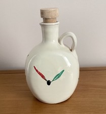 Vintage Bocca Della Verita Italian Olive Oil Jug with Original Cork