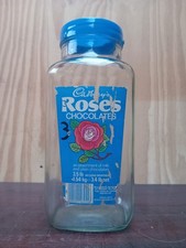 Vintage Cadbury Roses Glass Sweet Jar