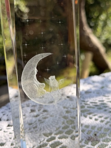 Crystal clear glass cube - crystal,