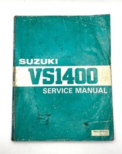 SUZUKI VS 1400 SERVICE MANUAL 1987 + SUPPLEMENTARY MANUAL 1988 GENUINE