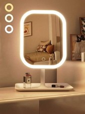 LED Makeup Mirror with Light Touch Control Adjustable Table Vanity Mirror