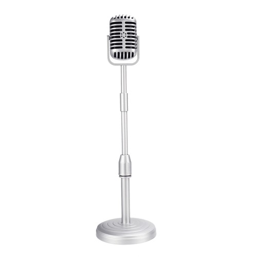 Vintage desktop microphone - desktop,
