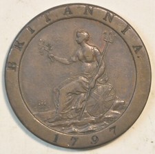Penny 1797 George III