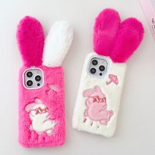 Faux Fur Bunny Fluffy Phone
