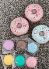 Mini Cake Shape Macaron & Doughnuts Tins Pill Earring Ring Jewellery Storage Box