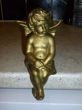 Gold Sitting Cherub