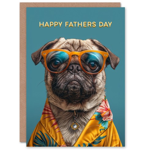 Father day card hawaiian - card,