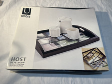 Umbra Host 9-Opening Wood Photo Tray, Espresso