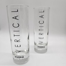 Vertical Vodka Glass Pair of