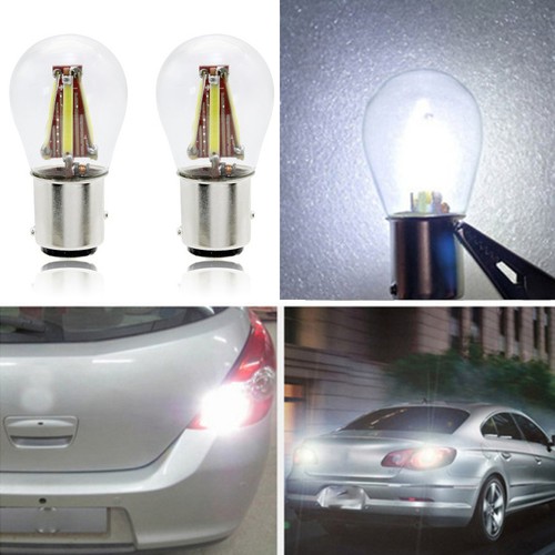 2pcs white led 1157 bay15d - 2pcs,