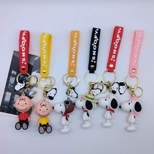 Creative Cartoon Charlie Snoopy Keychain Pendant Keychain Accessories Gift