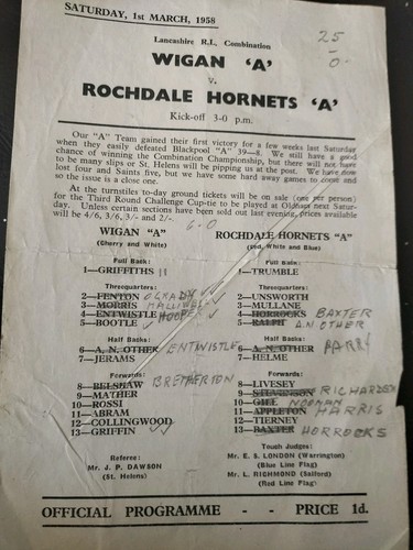 Wigan v rochdale hornets - rochdale,