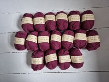 Vintage Rowan Designer DK 100% Wool Machine Washable 17x50g Balls Raspberry