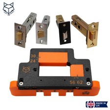 Universal Adjustable Tubular Latch / Bathroom Lock Door Jig Router Template
