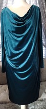 Ladies Jacques Vert dress size 20 green velour NWOT