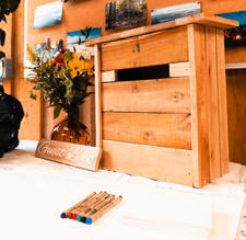 rustic handmade wooden wedding