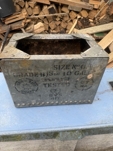 Vintage riveted galvanised - riveted,