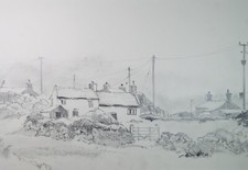 Original pencil drawing - pencil,