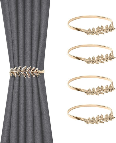 Pack curtain tie backs - backs,, gold