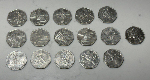 London olympic 2012 50p coins - olympic,