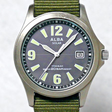 SEIKO ALBA Military Watch V145