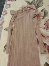 Cute Peach Long Dress Women's