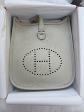 Hermes Mini Evelyn 16 BETON Palladium Hardware Rare Brand New With Invoice