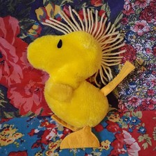 SNOOPY 7" VINTAGE WOODSTOCK BEANIE 1965 YELLOW BIRD PEANUTS UNITED FEATURES