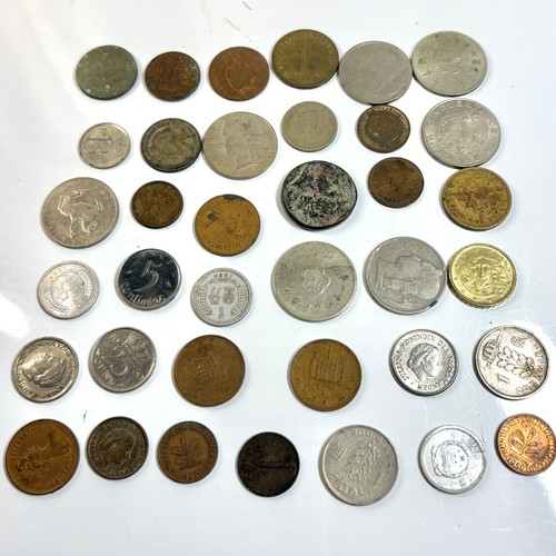 Old foreign coin lot - 36, ct