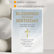 Religious Birthday Card for